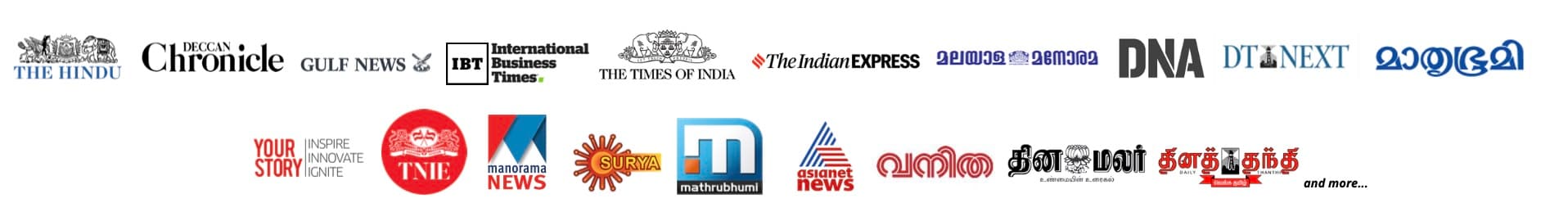 Featured in The Hindu, Deccan Chronicle, Gulf News, IBT, Times of India, Indian Express and more